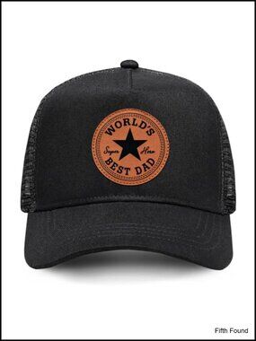 Worlds Best Dad Trucker Hat Adjustable Snapback Men's Gifts